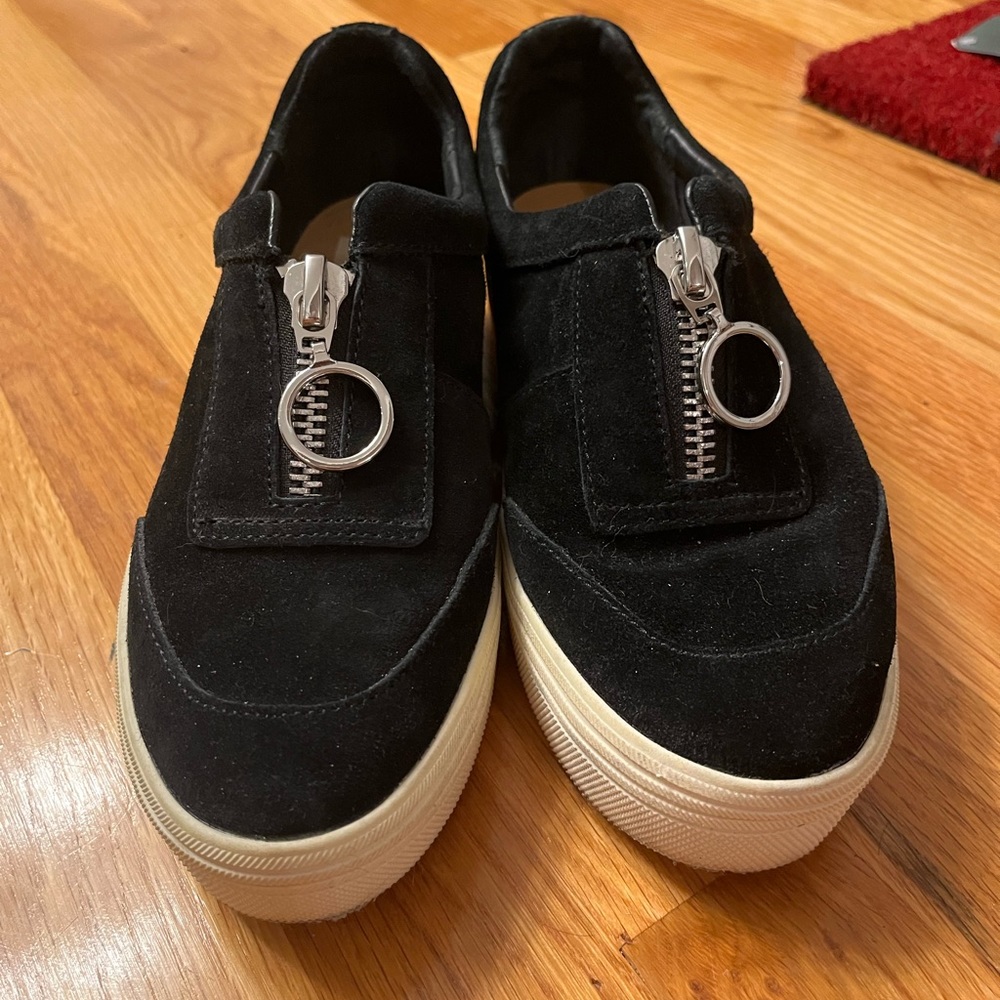 Dolce vita suede step in zipper detail 8.5